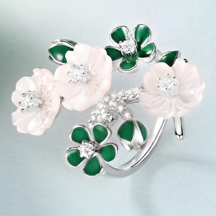 Fleur d’Argent – Anel Élise - GLAVHORY