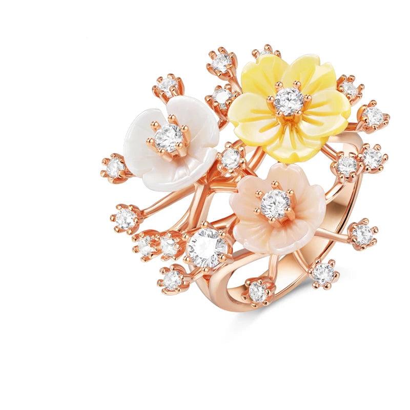 Fleur d’Argent – Anel Élodie - GLAVHORY