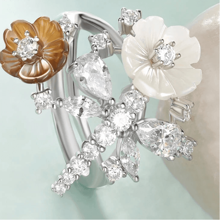 Fleur d’Argent – Anel Aurore - GLAVHORY