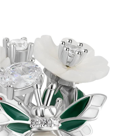 Fleur d’Argent – Anel Amélie - GLAVHORY