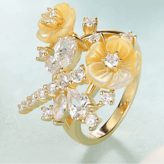 Fleur d’Argent – Anel Aurore - GLAVHORY