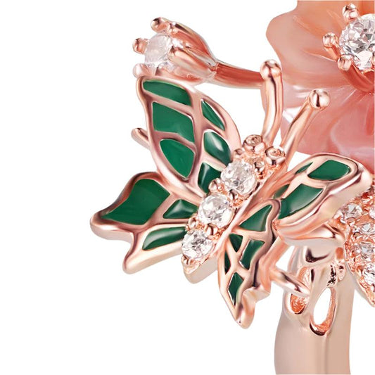 Fleur d’Argent – Anel Papillon - GLAVHORY