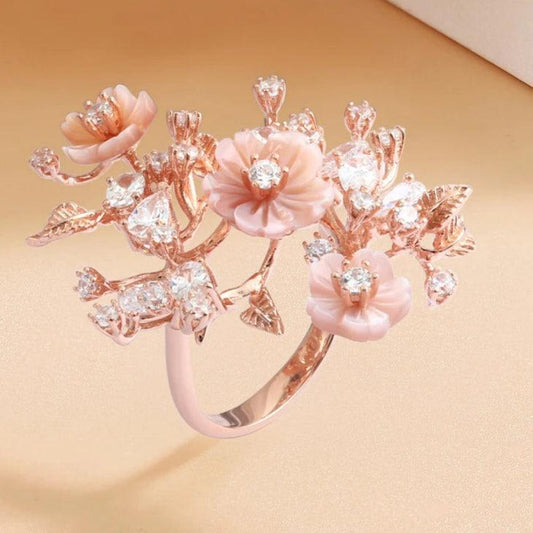 Anel Auréa – Fleur d’Argent - GLAVHORY