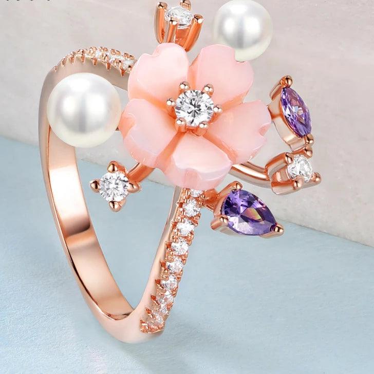 Fleur d’Argent – Anel Lumière - GLAVHORY