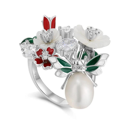 Fleur d’Argent – Anel Amélie - GLAVHORY