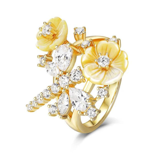 Fleur d’Argent – Anel Aurore - GLAVHORY
