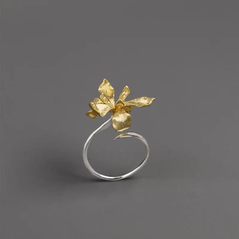 Fleur d' Argent Anel Íris - GLAVHORY
