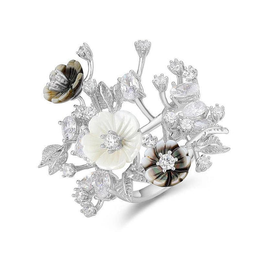 Anel Auréa – Fleur d’Argent - GLAVHORY